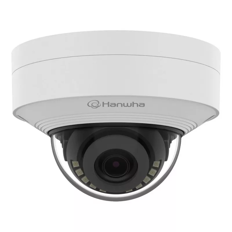 HANWHA QNV-C9011R 8MP IR netwerk dome-camera, 3,0mm, AI, H.265, PoE, IP66, IK10