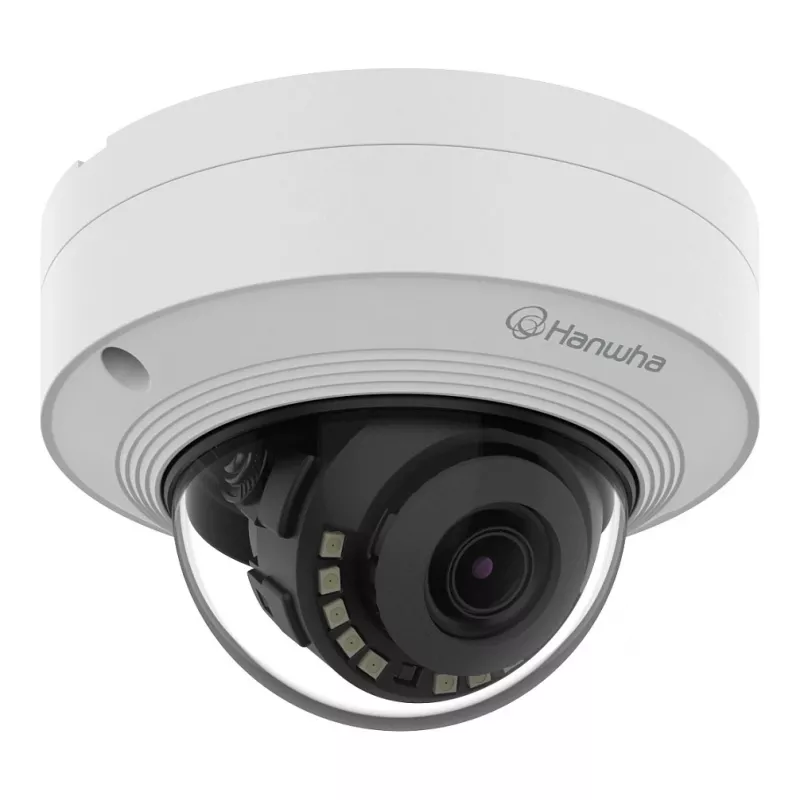 HANWHA QNV-C9011R 8MP IR netwerk dome-camera, 3,0mm, AI, H.265, PoE, IP66, IK10