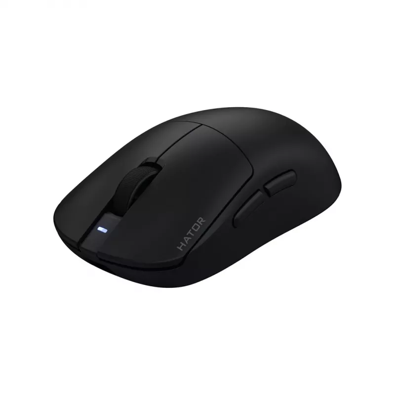 Hator Quasar 3 Pro draadloze gaming-muis - 26000 DPI optische sensor, 2,4GHz, USB-C, RGB, zwart