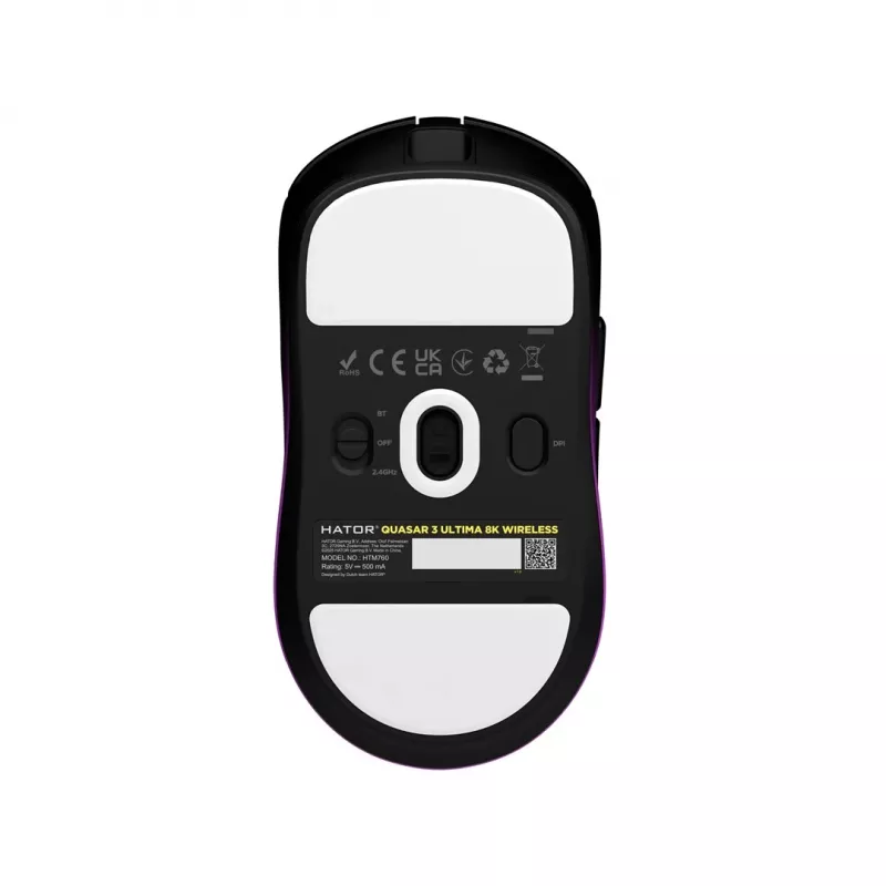 Hator Quasar 3 ULTIMA bedrade gaming-muis zwart-paars