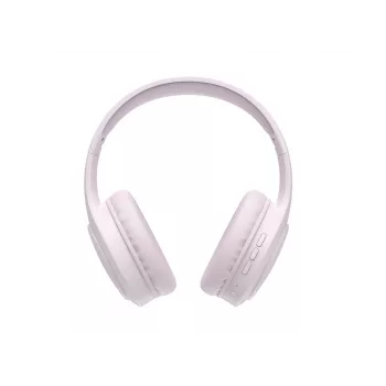 HAV H633BT draadloze over-ear koptelefoon met Bluetooth 5.3, 30 uur accuduur, opvouwbaar ontwerp, ingebouwde microfoon, TF-kaartondersteuning – roze