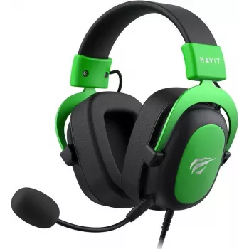 Havit H2002d Gaming headset, zwart/groen