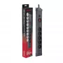 Hawk HWPS501GY stekkerdoos 1,5m grijs 5 stopcontacten Schuko