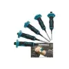 HAZET 751HS/5 centerpons- en doorslagset – 5-delige centerpons en splitpennen uit chroom-vanadiumstaal