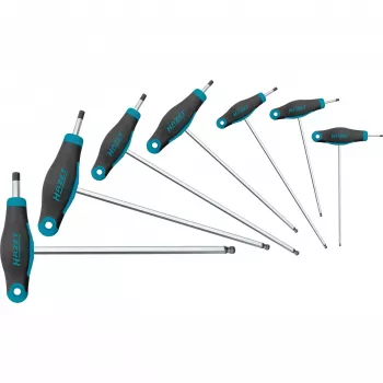 HAZET 829KK/7 7-delige schroevendraaierset met 3-componenten Power-Grip3 grepen en rolhoes