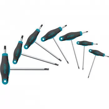 HAZET 829KKT/7 T-profiel Torx schroevendraaierset, 7-delig (T10-T40)