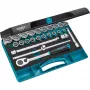 HAZET 900Z dopsleutelset - 1/2 inch aandrijving - 25-delig - metrisch/inch - chroom-vanadiumstaal