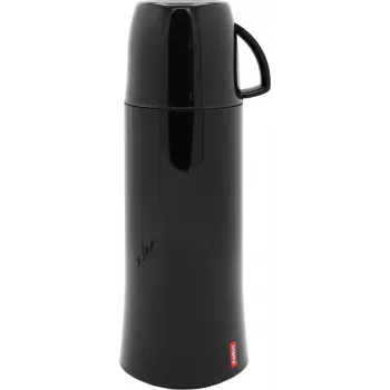 Helios Elegance vacuüm-isoleerfles 0,75 L zwart 5443-002