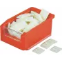 HellermannTyton MB4CA/S/-N66-NA-C1 transparante schroefbare/zelfklevende tiewrap-voetjes, PA66, 28x28mm, 100 stuks 151-28449