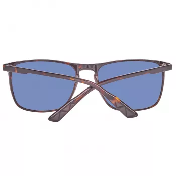 Helly Hansen HH5004-C01-57 heren rechthoek zonnebril, zwart montuur, grijze glazen, 57/18/140 mm