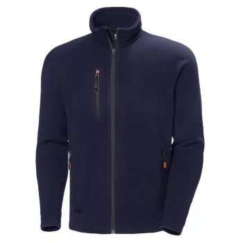 Helly Hansen Oxford Navy heren fleecejas - 100% polyester, 300 g/m², doorlopende rits, maat L