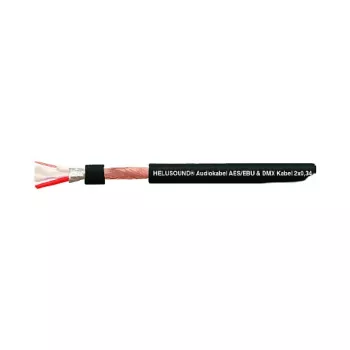 HELUKABEL HELU LIGHT DMX-kabel 2x0,34 mm² zwart AES/EBU digitaalaudiokabel 400032