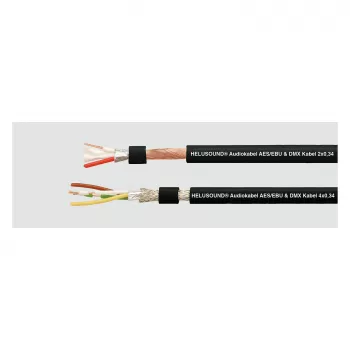 HELUKABEL HELU LIGHT DMX-kabel 4x0,34 mm² zwart AES/EBU- en DMX-digitaalaudiokabel 400033