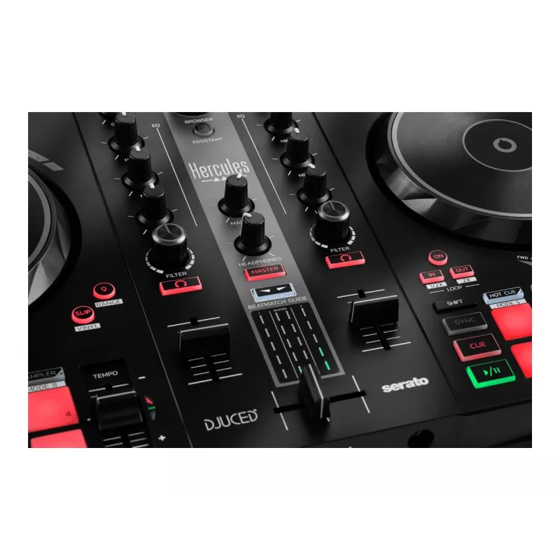 Hercules DJ Essentials Kit met DJControl Inpulse 200, DJMonitor 32 luidsprekers en HDP DJ45 koptelefoons