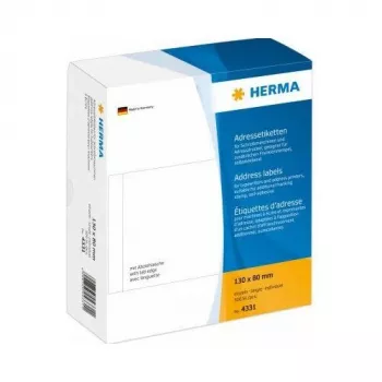 HERMA adresetiketten wit 130x80 mm papier 500 stuks