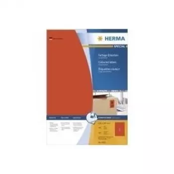 HERMA Special 4402 permanent matte rode A4 papieretiketten - 100 vellen (100 etiketten)