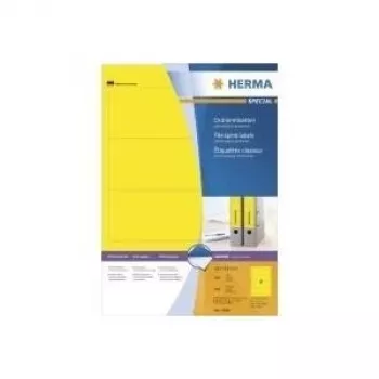 HERMA SuperPrint ordneretiketten geel 61 x 192 mm 400 etiketten (100 vellen x 4) 4296