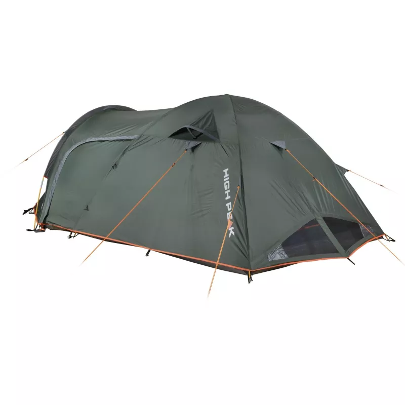High Peak Kira 3.1 koepeltent donkergroen/grijs met tunnelvoorluifel, Climate Protection 80