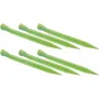 High Peak Kunststof haring Glow Worm, 6 stuks (Lichtgroen, 20 cm)