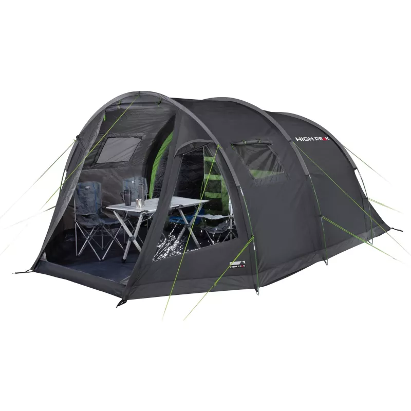 High Peak Torri 5.0 tunneltent donkergrijs/groen