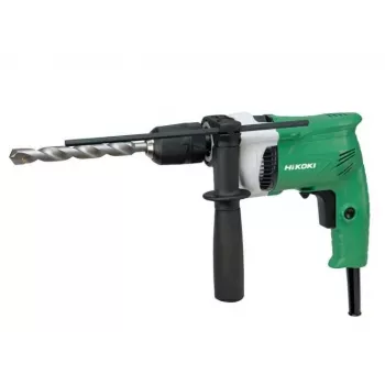 HiKOKI DV16VSSWUZ 600W boormachine met snelspanboorhouder, variabel toerental, rechts-/linksloop, extra handgreep en diepteaanslag