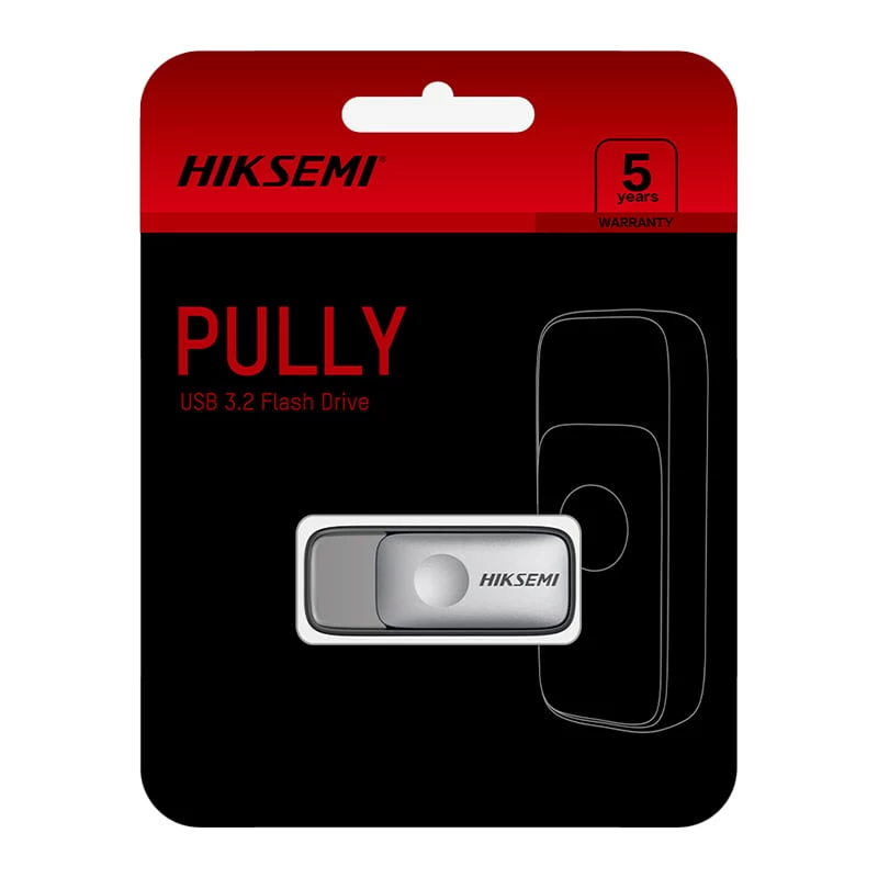 HIKSEMI Pully 32GB USB 3.2 Gen 1 flashdrive USB-A intrekbaar zwart