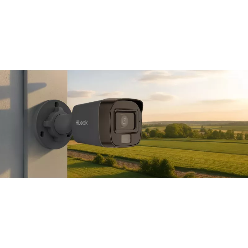 Hikvision 4-in-1 Hilook 8MP TVI-B8M-20DL zwarte bulletcamera 2.8mm