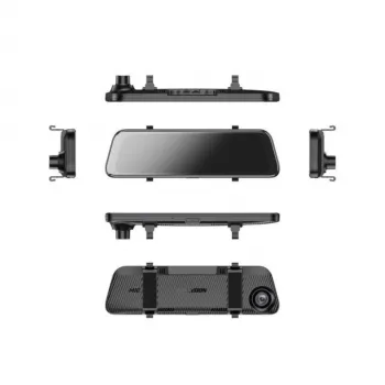 Hikvision AE-DC4928-N6PRO 2K AI-videorecorder met 9,35 inch IPS-touchscreen, dubbele camera's, spiegelbevestiging, zwart
