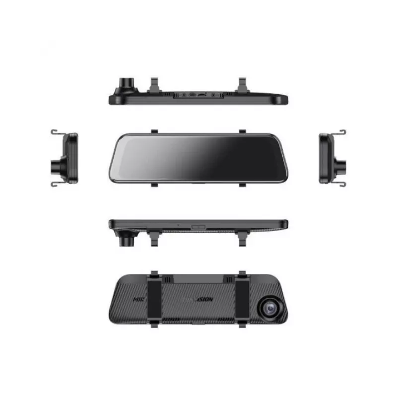 Hikvision AE-DC4928-N6PRO 2K AI-videorecorder met 9,35 inch IPS-touchscreen, dubbele camera's, spiegelbevestiging, zwart