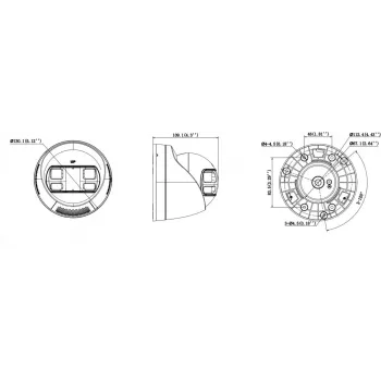 Hikvision DS-2CD1383G2P-LIUF/SL 8 MP Smart Hybrid Light Turret IP-camera met tweeweg-audio, 2,0 mm objectief