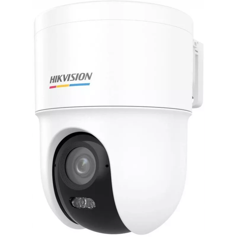 Hikvision DS-2CD1F47G3H-LIUF/SX 4 MP ColorVu 3.0 pan-tilt netwerkcamera, 2,8 mm lens, tweewegaudio, IR-/wit licht 30 m, IP66