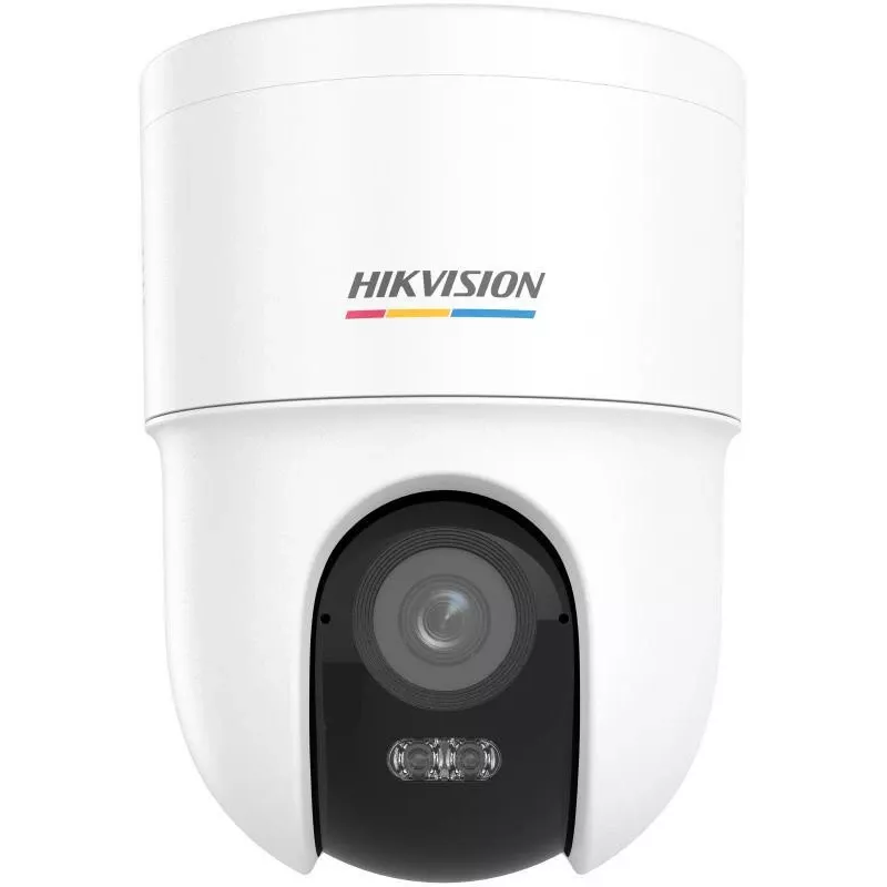 Hikvision DS-2CD1F47G3H-LIUF/SX 4 MP ColorVu 3.0 pan-tilt netwerkcamera, 2,8 mm lens, tweewegaudio, IR-/wit licht 30 m, IP66