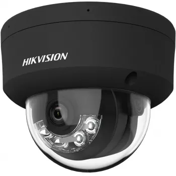 Hikvision DS-2CD2143G2-LIS2U(2,8mm)(BLACK) 4MP AcuSense dome IP-beveiligingscamera, 2,8mm vaste lens, zwart