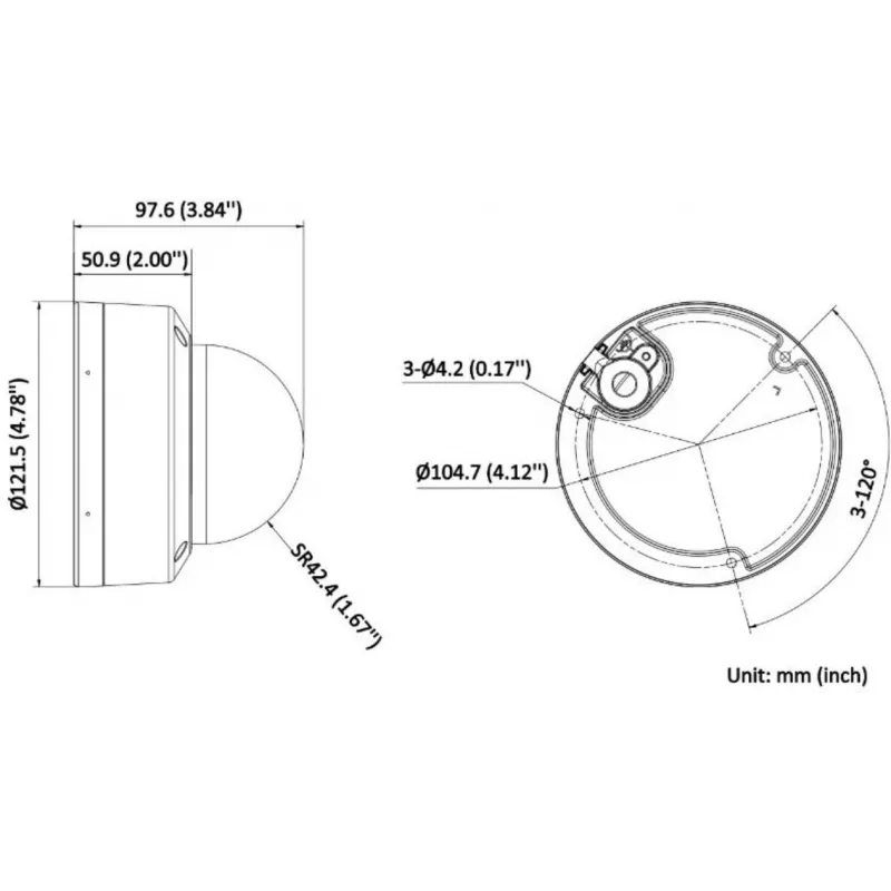 Hikvision DS-2CD2183G2-LIS2U(2.8MM)(BLACK)/PL 8MP 4K UHD Smart Hybrid Light AcuSense dome IP-camera