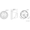 Hikvision DS-2CD2346G2H-IU(2.8MM)(EF)/PL DarkFighter AcuSense 4MP IP turret camera, 2,8mm, ingebouwde microfoon, PoE