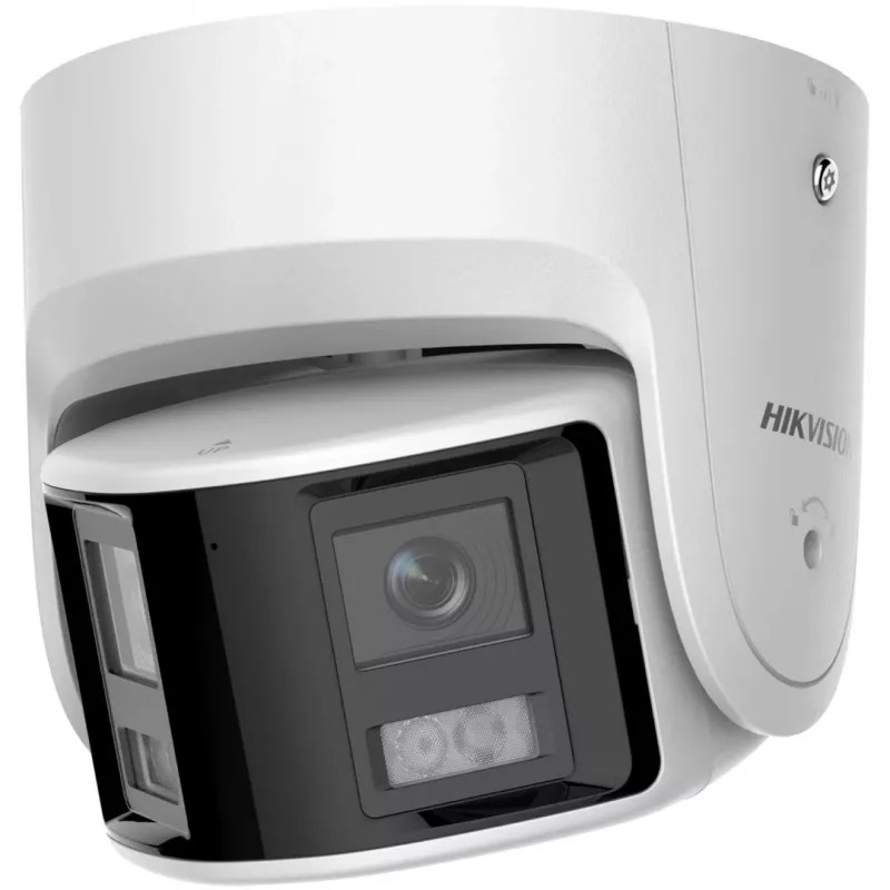 Hikvision DS-2CD2366G2P-ISU/SL(2.8mm)(C) turret IP-camera 6 MP, 2x 2,8 mm, 180°, PoE, IP67, 30 m IR, ingebouwde microfoon en luidspreker