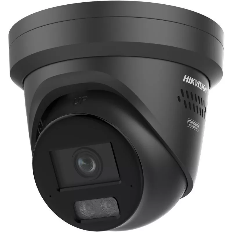 Hikvision DS-2CD2367G3-LIS2UY/SRB 6MP AcuSense turret netwerkcamera, 2,8 mm, zwart