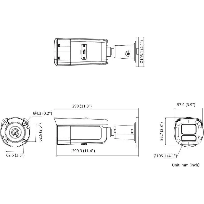 Hikvision DS-2CD2686G2HT-IZS(2.8-12)/eF/BLK PL 8MP IR netwerk bullet camera