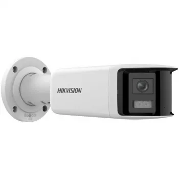 Hikvision DS-2CD2T46G2P-ISU/SL(2.8MM)(C) 4MP panoramische AcuSense IP-camera, 2x 2,8mm, 180° gezichtsveld, IP67, PoE