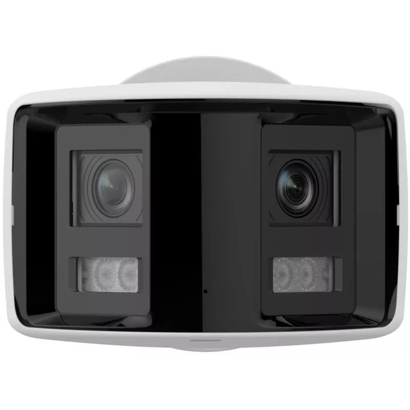 Hikvision DS-2CD2T46G2P-ISU/SL(2.8MM)(C) 4MP panoramische AcuSense IP-camera, 2x 2,8mm, 180° gezichtsveld, IP67, PoE