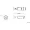 Hikvision DS-2CD2T83G2-4LI 4mm bullet IP camera 8MP AcuSense Hybrid Light