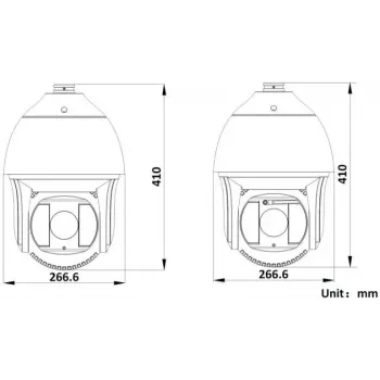 Hikvision DS-2DF8425IX-AELW(T5) 8MP 25x IR netwerk speed-domecamera met laser, DarkFighterX, 500m laserbereik
