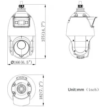 Hikvision DS-2SE4C425MWG-E(14F0) PL 4MP PanoVu dual-lens PTZ-camera met AcuSense en ColorVu