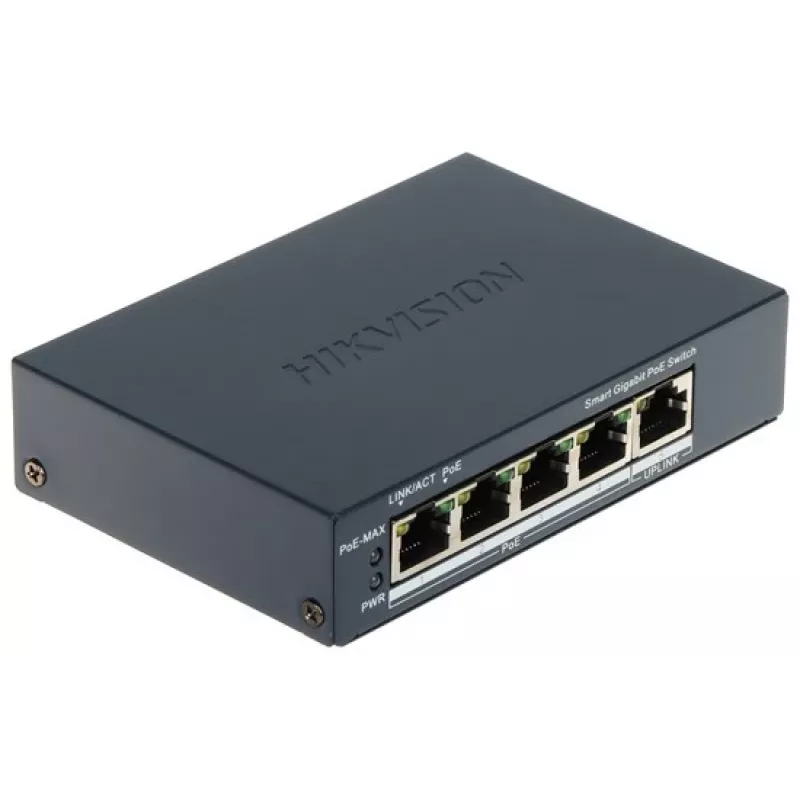 Hikvision DS-3E1505P-EI 4-poorts PoE-switch 1 Gbps