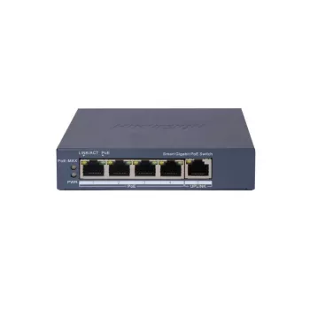 Hikvision DS-3E1505P-EI 4-poorts PoE-switch 1 Gbps