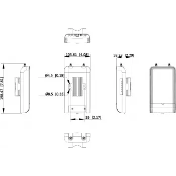 Hikvision DS-3WFB-EI-5ACG 5GHz outdoor-wlan-bridge (300Mbps, 16dBi, IP65)