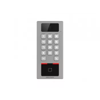 Hikvision DS-K1T502DBWX-C toegangscontroleterminal met vingerafdruk, Mifare-kaart, PIN