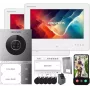 Hikvision DS-KIS705EY/2Monitors IP Video Intercom Kit met 2 binnenstations, 2 MP deurstation, 7-inch touchscreen, Wi-Fi, PoE