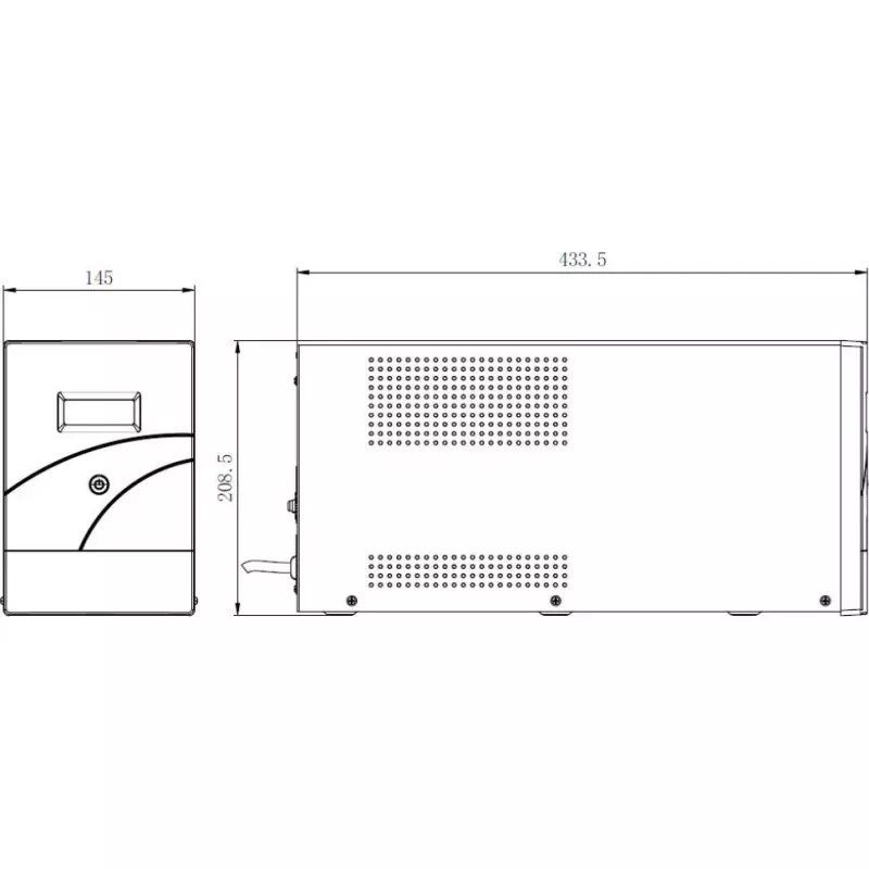Hikvision DS-UPS3000-R(O-STD)/EU UPS noodstroomvoeding 3000 VA / 1800 W, AVR, LCD, 4x Schuko, USB