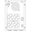Hikvision DS-UPS3000-R(O-STD)/EU UPS noodstroomvoeding 3000 VA / 1800 W, AVR, LCD, 4x Schuko, USB